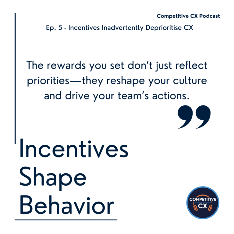 CX incentives in financial services Adam Grainger