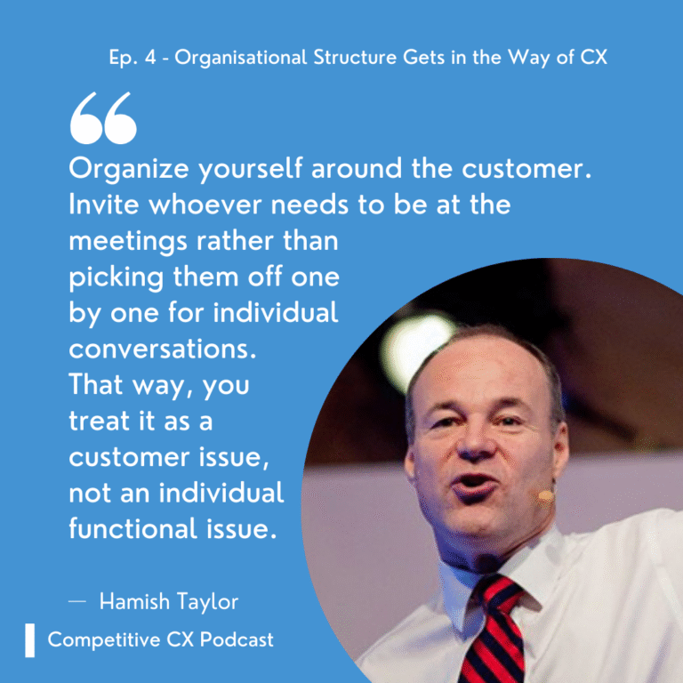Organisational barriers to CX Hamish Taylor