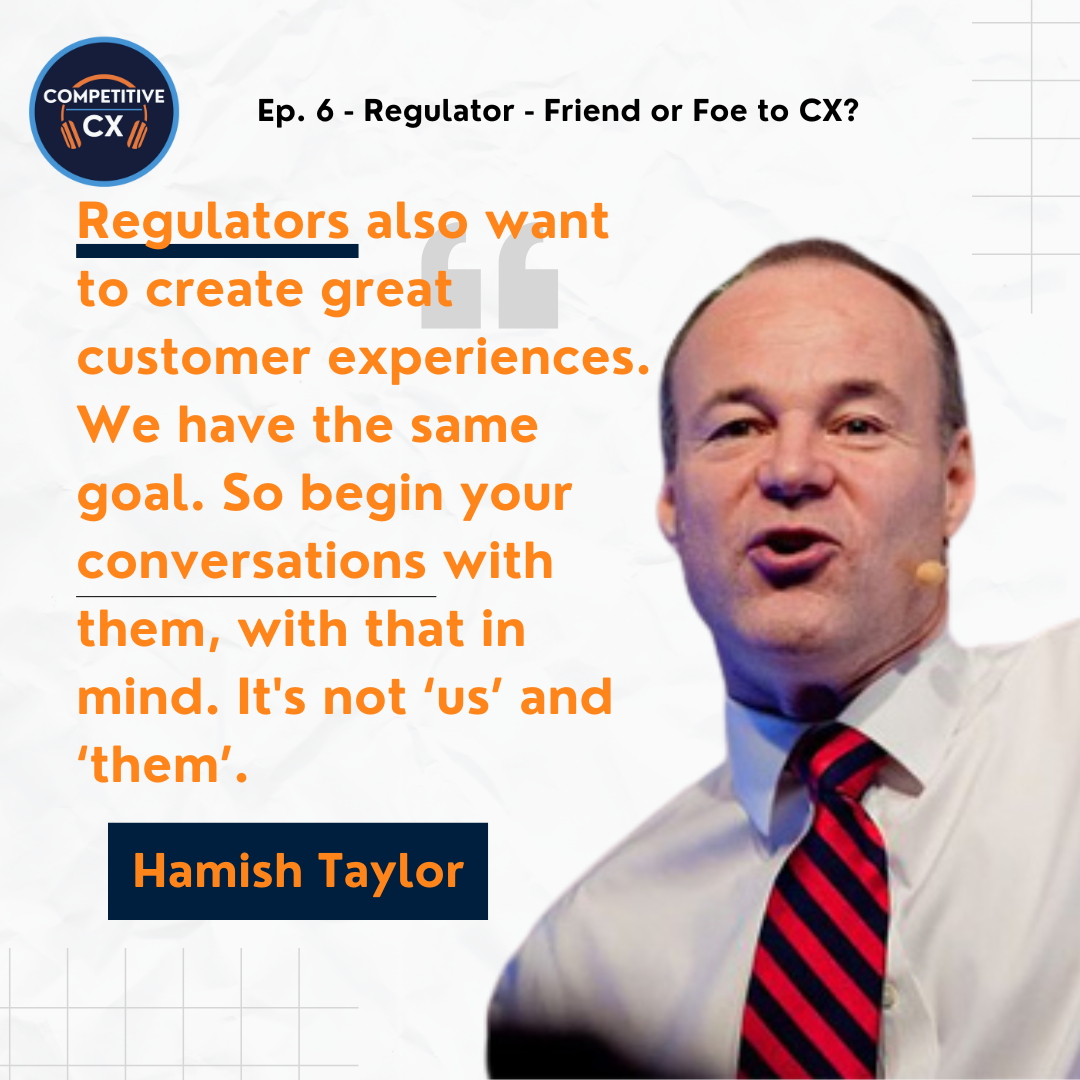 Regulation and CX in financial services Hamish Taylor