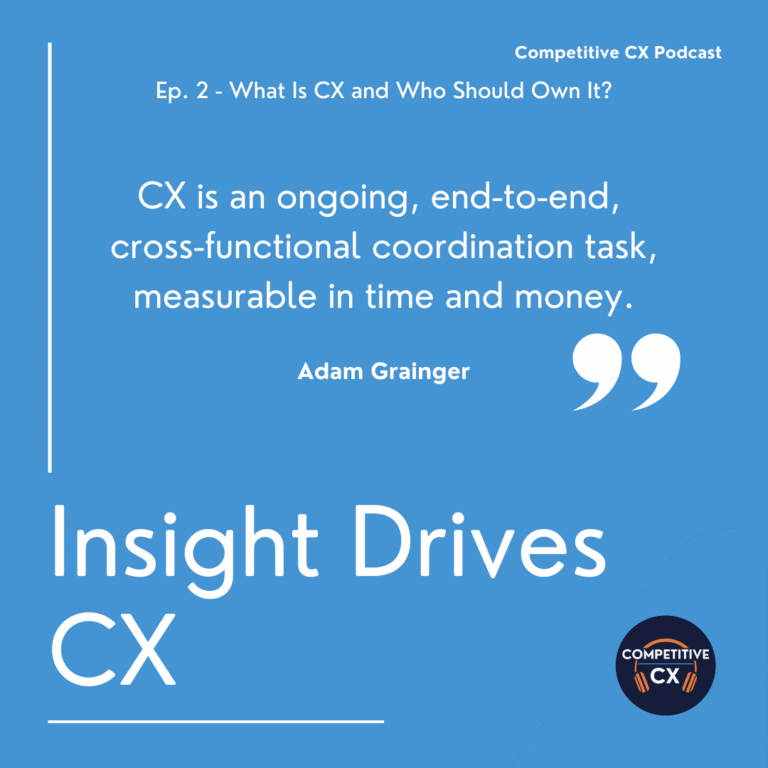 What is CX Adam Grainger
